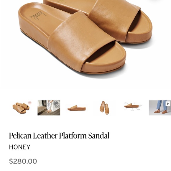 beek Shoes - beek Honey Leather Platform Sandals